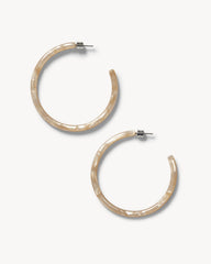 Large Hoops in Sand Shell