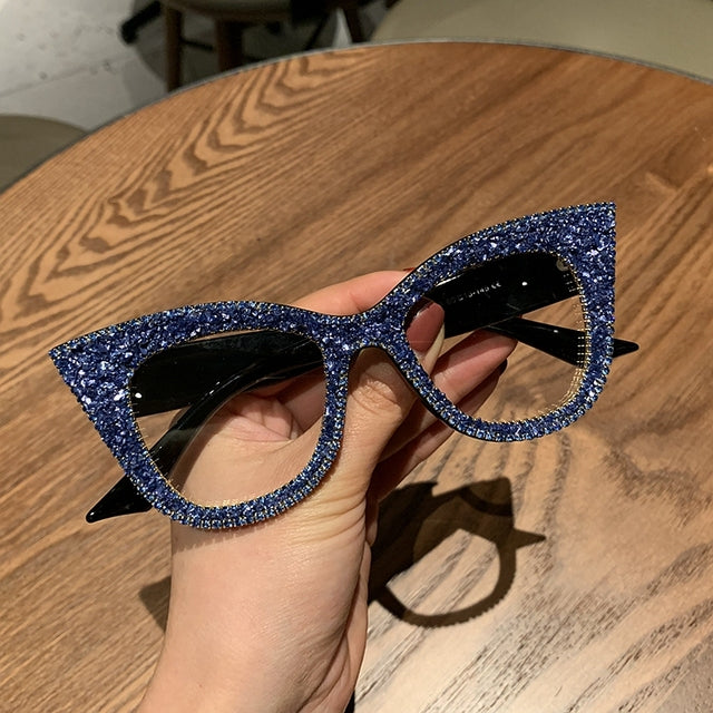 Montures de lunettes œil de chat Shari Bling