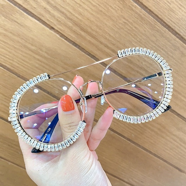 Lunettes de soleil surdimensionnées en zircon