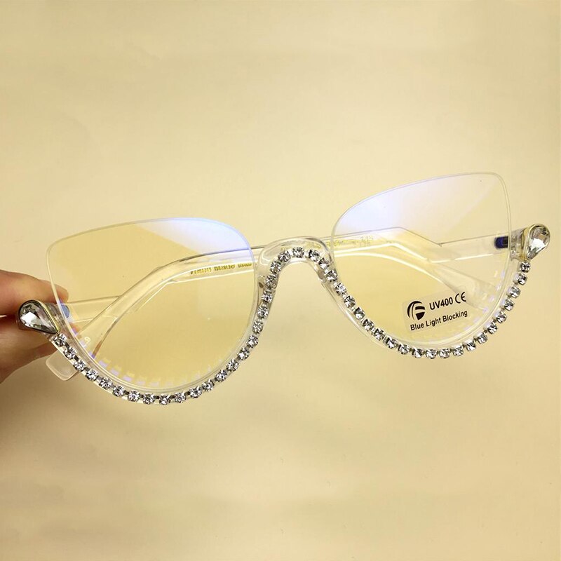 Lunettes œil de chat en strass Royda