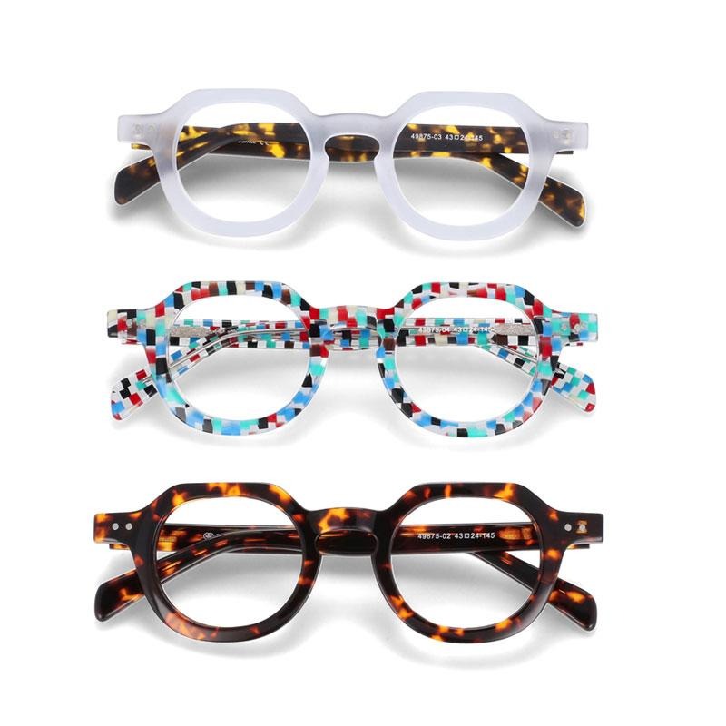 Enos Retro Acetate Optical Glasses Frame