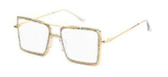 Glory Rhinestone Square Glasses Frames