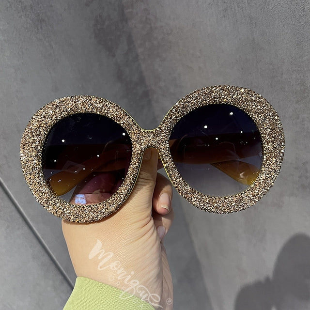 Harriet Bling-bling Round Sunglasses