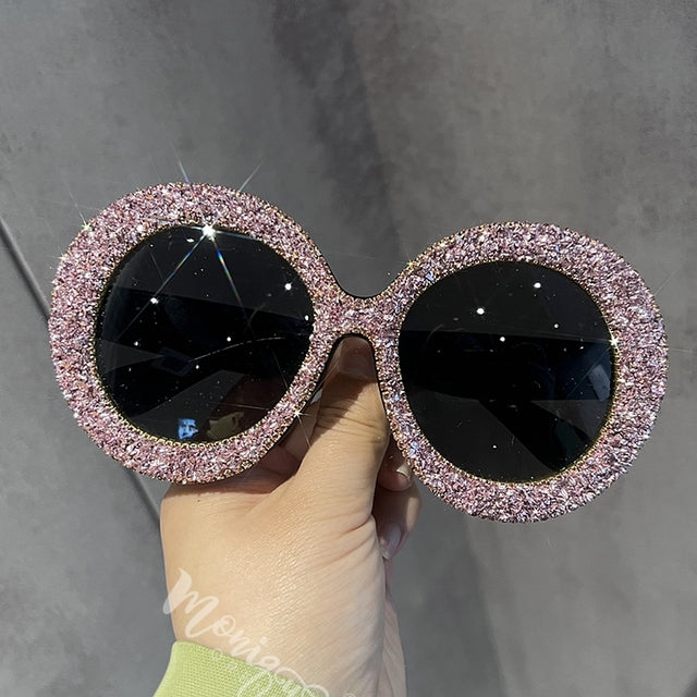 Harriet Bling-bling Round Sunglasses