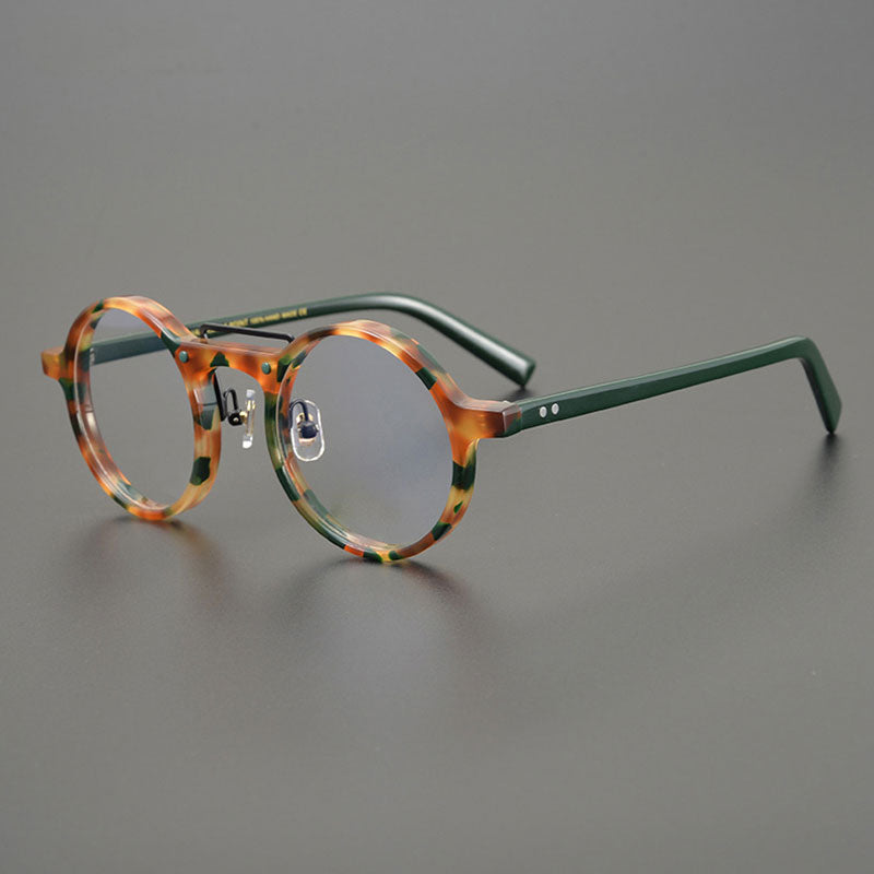 Van Vintage Round Acetate Optical Glasses Frame