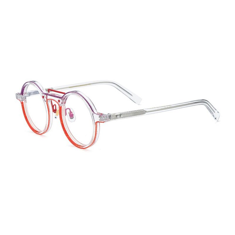 Abudy Vintage Round Acetate Glasses Frame